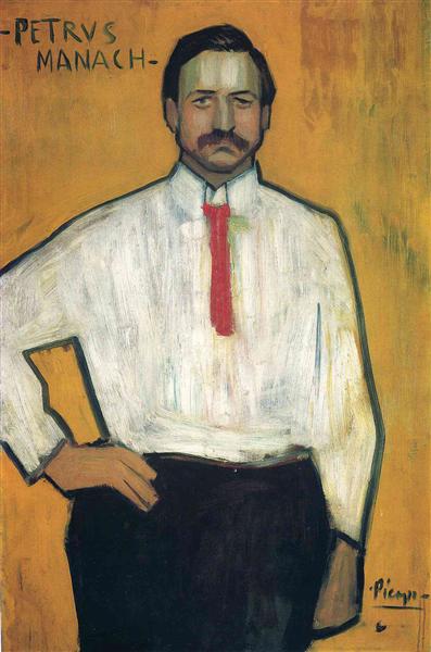 Pablo Picasso Classical Oil Painting Portrait Of Petrus Manach